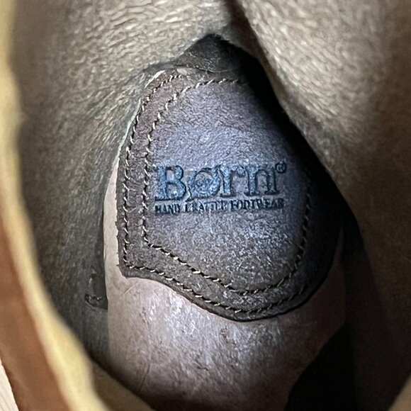 Born Audie Boots Womens 6.5 Brown Suede Leather Round Toe Mid Calf Pull On - Picture 6 of 10